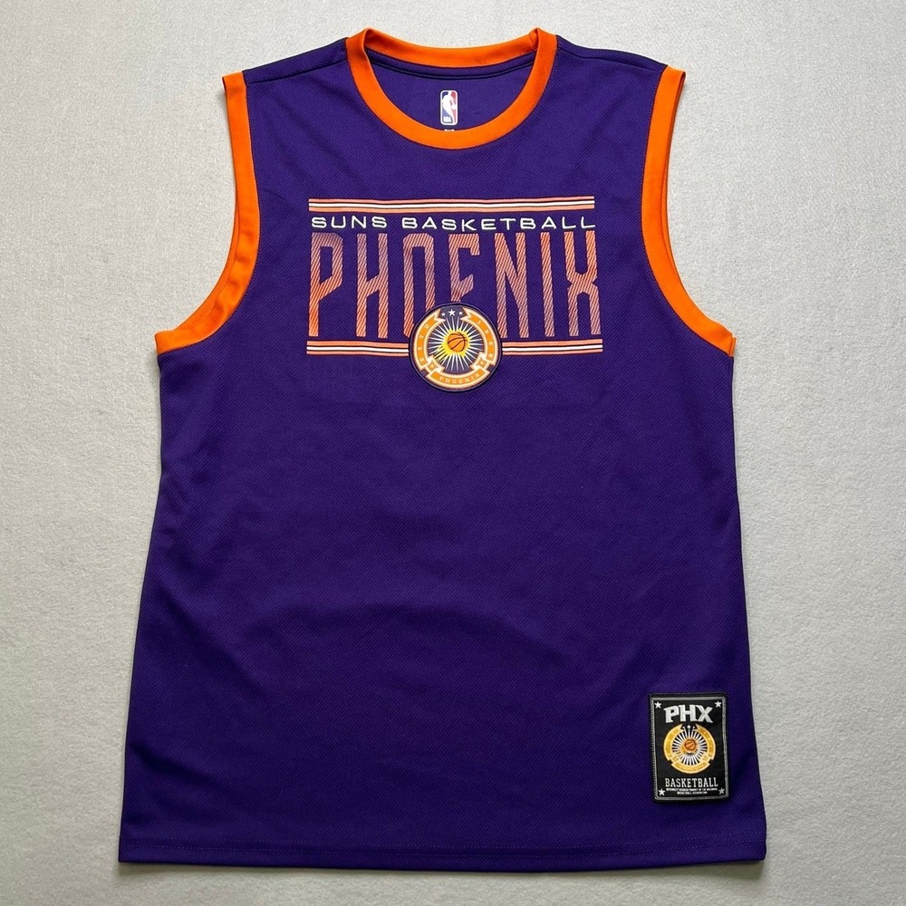 NBA Phoenix Suns Tank Top Mens Medium Purple Devin Booker 1 Basketball Jersey
